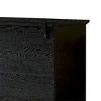 Buffet-Bahut Bleu et Noir avec Portes Vitrées, Foyer de 2 Personnes