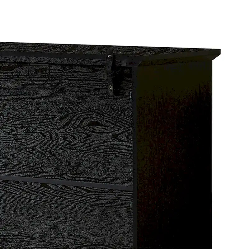 Buffet-Bahut Bleu et Noir avec Portes Vitrées, Foyer de 2 Personnes