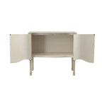 Buffet 2 portes gris, crème vieilli, simple