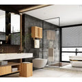 Meuble de salle de bain mural en bambou naturel, simple