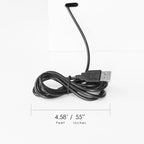 Organisateur de bureau blanc à 5 compartiments avec ports USB, 1 utilisateur