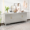 Armoire de rangement 4 portes, Champagne/Bleu, Convient pour 1 à 2 utilisateurs