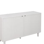 Commode en rotin blanc à 6 tiroirs, rangement de chambre pour 1-2 personnes