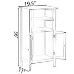 Meuble de rangement simple pour salle de bain, finition bois blanc