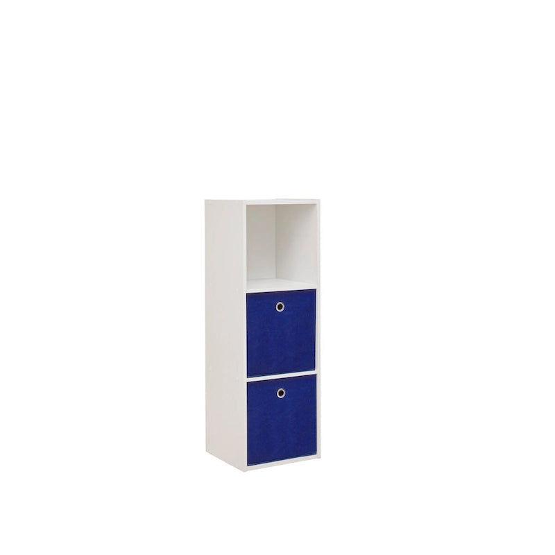 Organisateur de rangement 3 cubes Blanc satiné