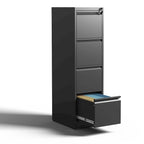 Classeur vertical en acier noir/blanc – 2/3/4/5 tiroirs, pour 1 à 5 utilisateurs