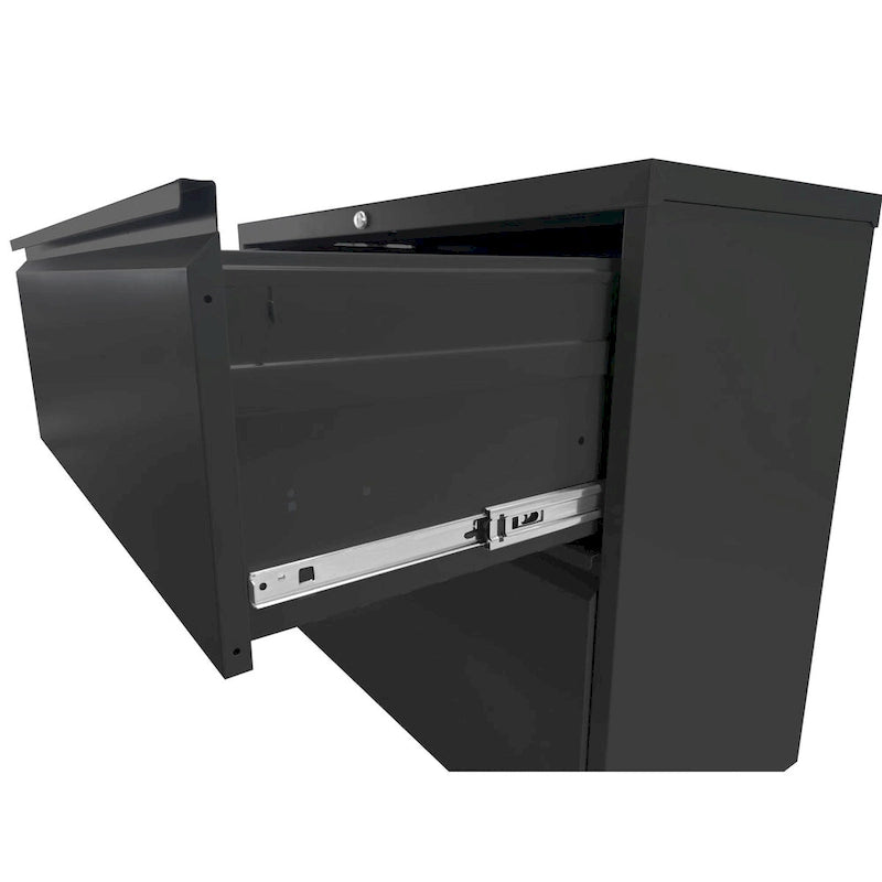 Classeur vertical en acier noir/blanc – 2/3/4/5 tiroirs, pour 1 à 5 utilisateurs