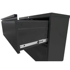 Classeur vertical en acier noir/blanc – 2/3/4/5 tiroirs, pour 1 à 5 utilisateurs