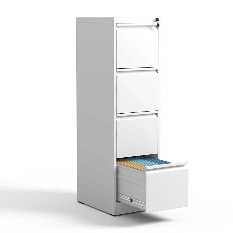 Classeur vertical en acier noir/blanc – 2/3/4/5 tiroirs, pour 1 à 5 utilisateurs