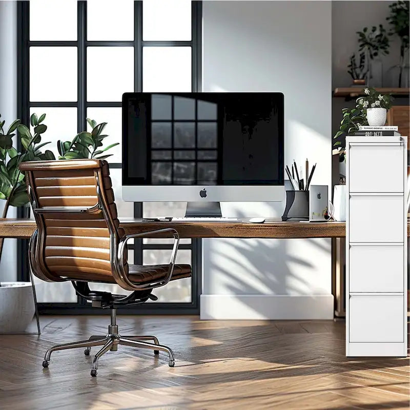 Classeur vertical en acier noir/blanc – 2/3/4/5 tiroirs, pour 1 à 5 utilisateurs