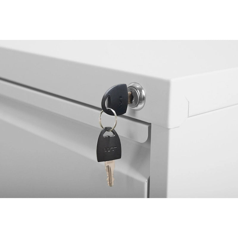 Classeur vertical en acier noir/blanc – 2/3/4/5 tiroirs, pour 1 à 5 utilisateurs