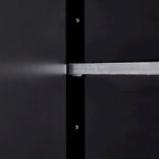 Armoire de rangement blanc/noir — 2 portes et 4 tiroirs
