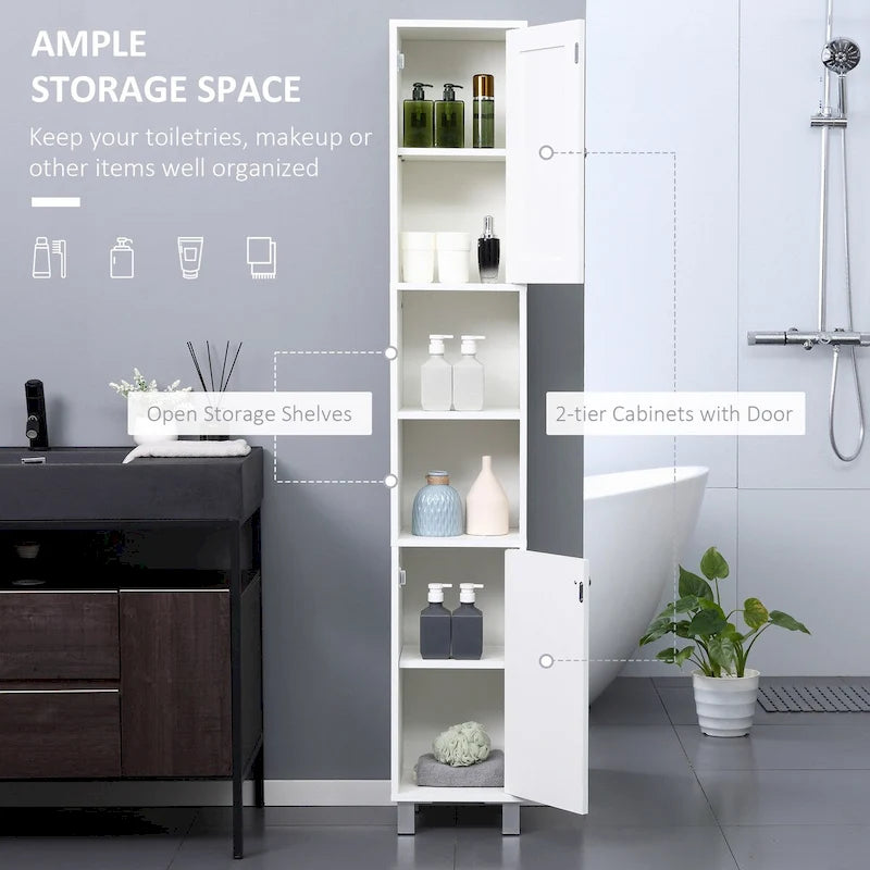 Meuble haut de salle de bain blanc avec miroir
