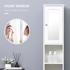 Meuble haut de salle de bain blanc avec miroir