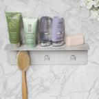 Étagère de douche en aluminium XL – Blanc / Nickel brossé / Gris / Noir – Utilisation individuelle ou multiple