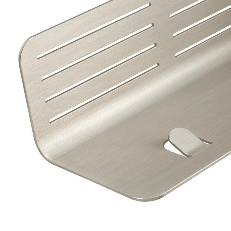 Étagère de douche en aluminium XL – Blanc / Nickel brossé / Gris / Noir – Utilisation individuelle ou multiple