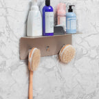 Étagère de douche en aluminium XL – Blanc / Nickel brossé / Gris / Noir – Utilisation individuelle ou multiple