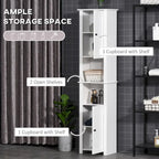 Armoire à linge blanche sur pied avec 2 portes et 2 étagères ouvertes, pour 1 personne