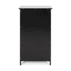 Meuble de salle de bain autoportant gris clair/noir, 1 porte et 1 tiroir, 1 personne
