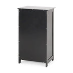 Meuble de salle de bain autoportant gris clair/noir, 1 porte et 1 tiroir, 1 personne