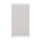 Meuble de salle de bain autoportant gris clair/noir, 1 porte et 1 tiroir, 1 personne
