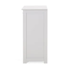 Meuble de salle de bain autoportant gris clair/noir, 1 porte et 1 tiroir, 1 personne